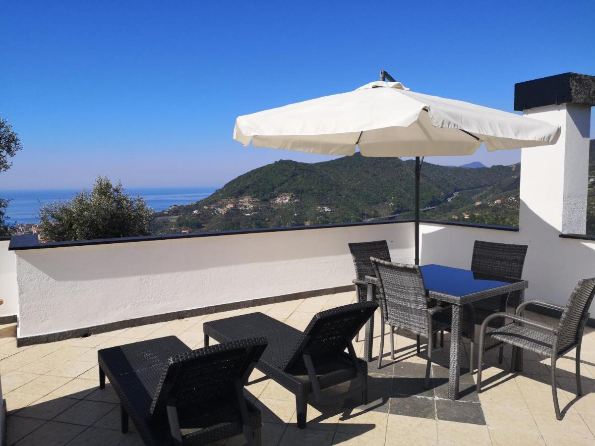 La Vivagna - Casa Vista Mare Tra Gli Ulivi Villa Leivi Eksteriør billede