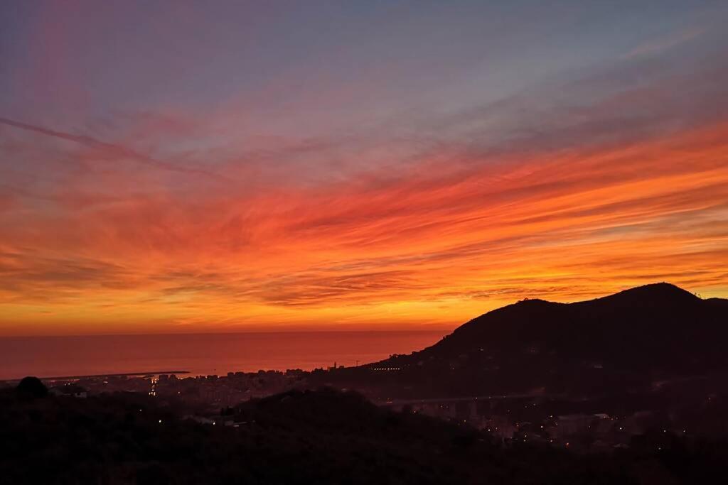 La Vivagna - Casa Vista Mare Tra Gli Ulivi Villa Leivi Eksteriør billede