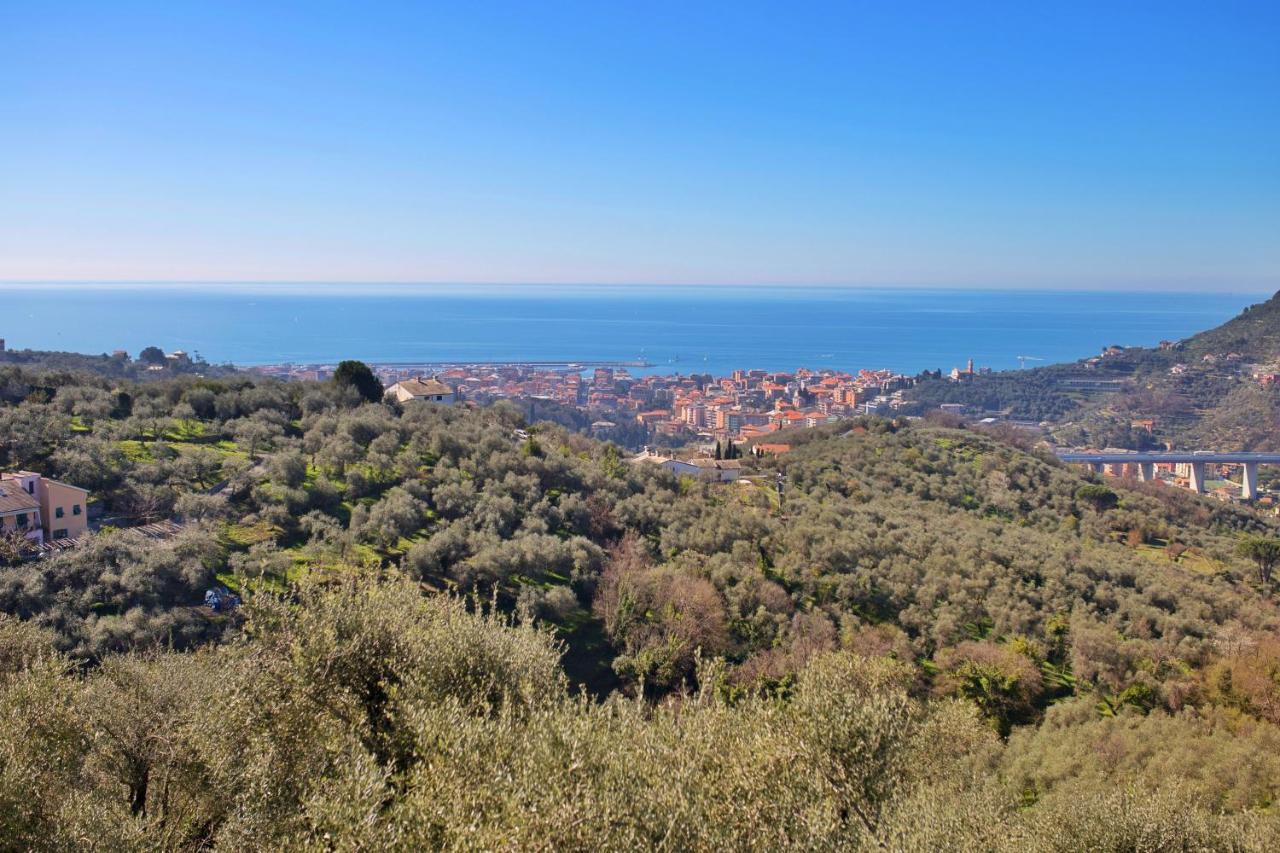 La Vivagna - Casa Vista Mare Tra Gli Ulivi Villa Leivi Eksteriør billede