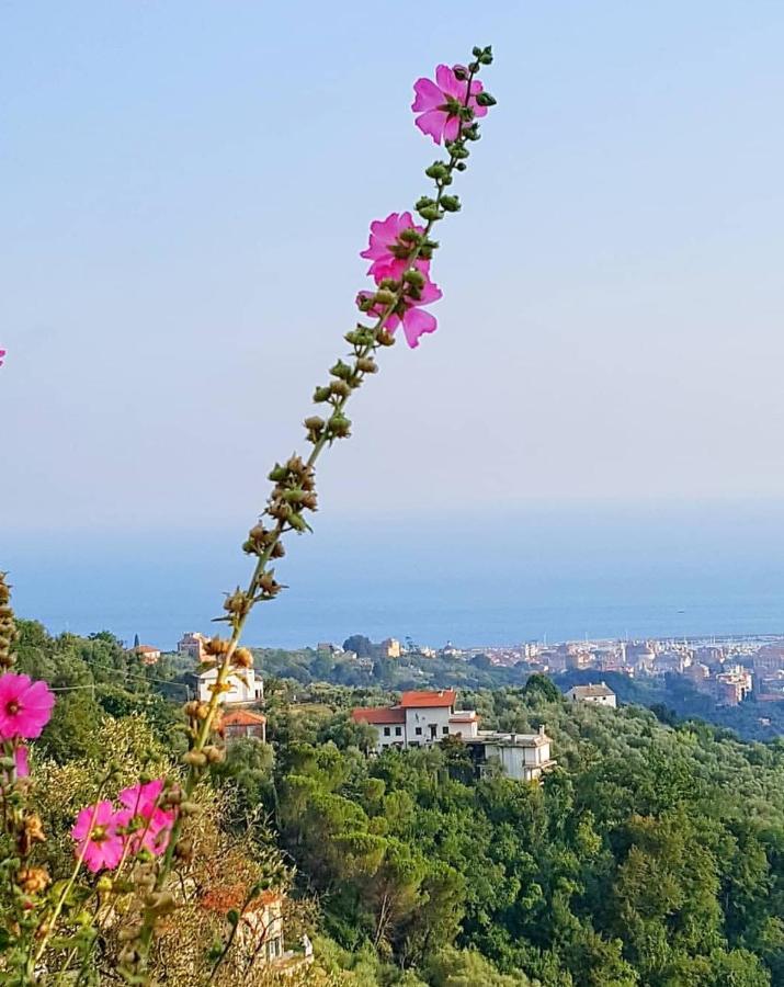 La Vivagna - Casa Vista Mare Tra Gli Ulivi Villa Leivi Eksteriør billede