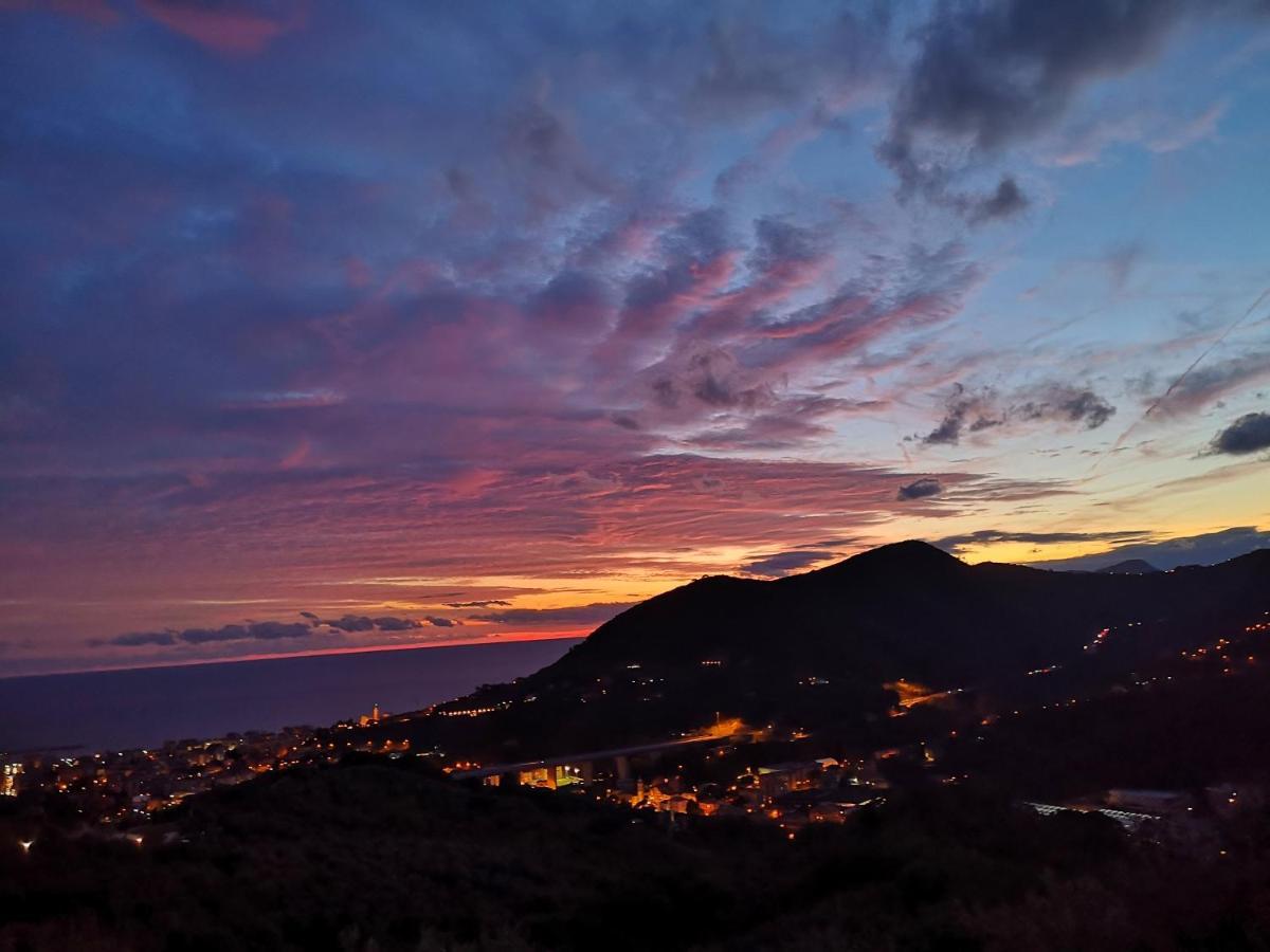 La Vivagna - Casa Vista Mare Tra Gli Ulivi Villa Leivi Eksteriør billede