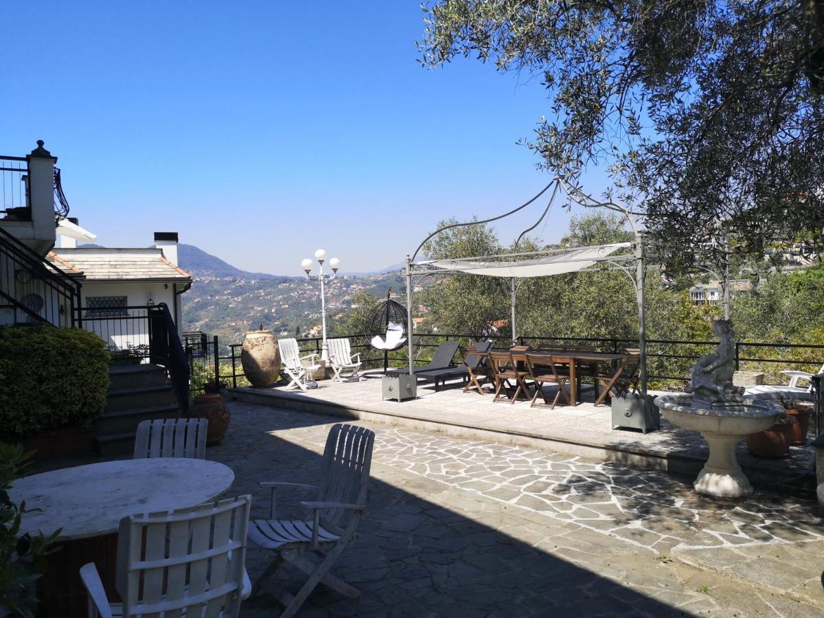 La Vivagna - Casa Vista Mare Tra Gli Ulivi Villa Leivi Eksteriør billede