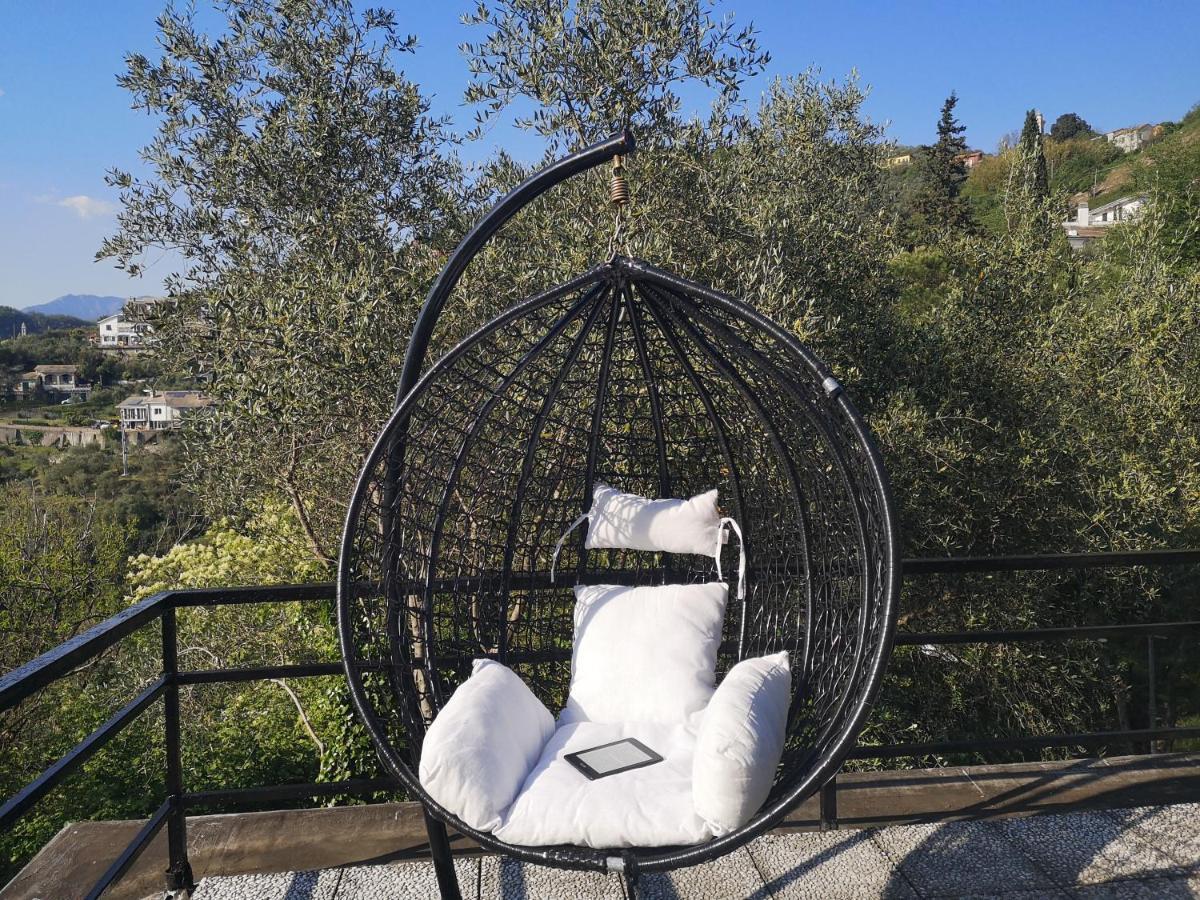 La Vivagna - Casa Vista Mare Tra Gli Ulivi Villa Leivi Eksteriør billede